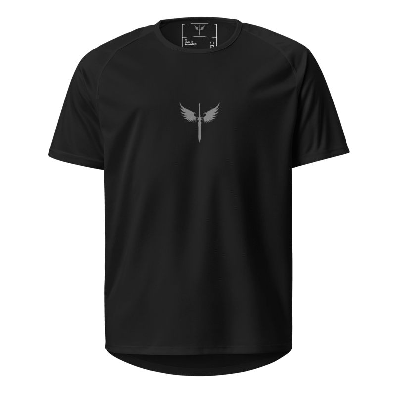 Camiseta negra deportiva Warrior Sword