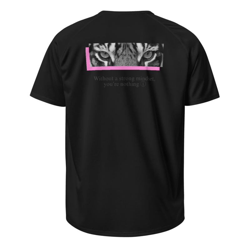 Camiseta negra deportiva Pink Tiger