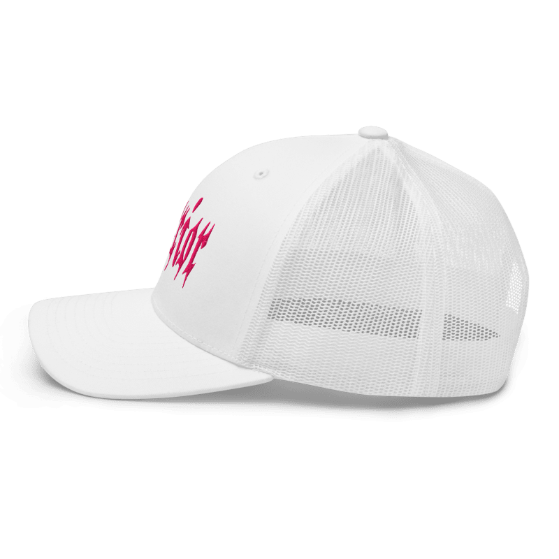 Gorra blanca/rosa The Warrior