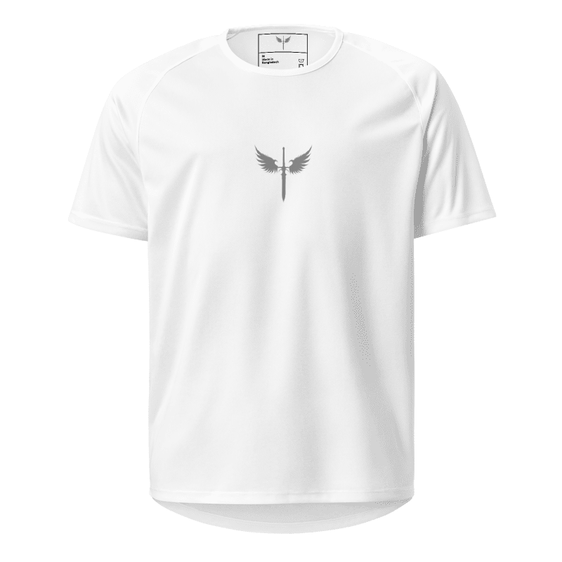 Camiseta blanca deportiva Warrior Sword